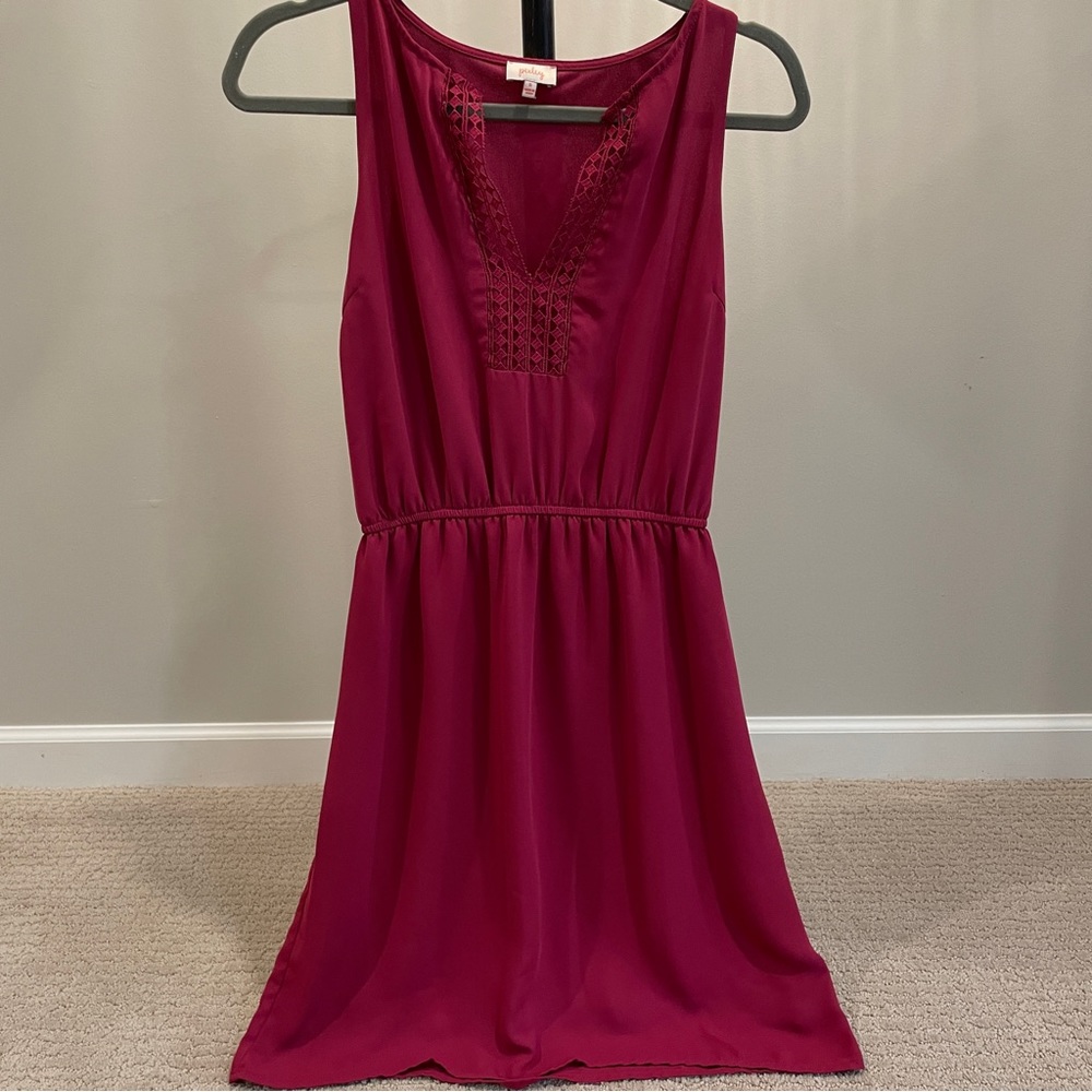 Summer Sleeveless Pink Dress